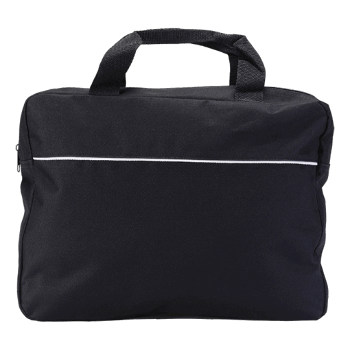 BB6141 - 600D Single Stripe Document Bag | Black | STD