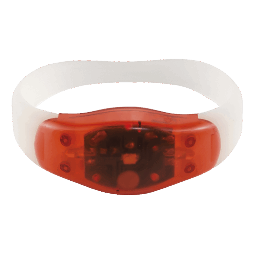 BH0960 - ABS Wristband with LED Light | Red | STD