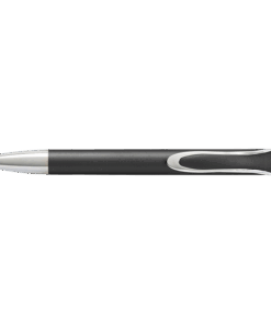 Coloured Barrel Ballpoint Pen with Silver Tip and Clip | Black | STD