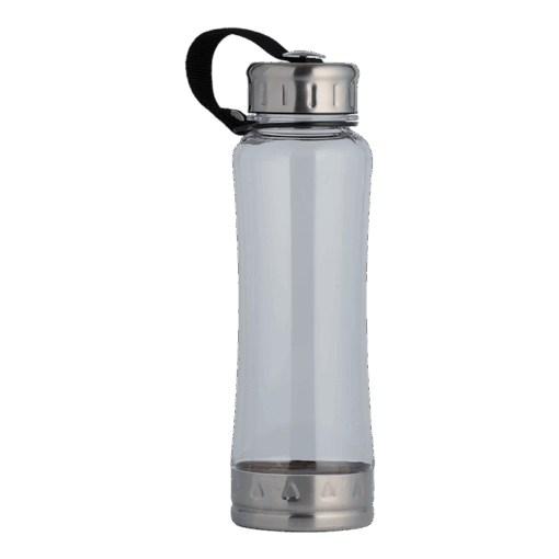 650ml Water Bottle With Carry Strap | Clear | STD