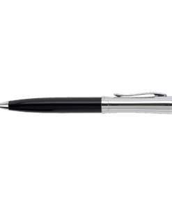 Charles Dickens Ballpoint Pen With Chrome Trims | Black/Silver | STD