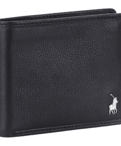 Polo Billfold With Coin Section | Black | STD