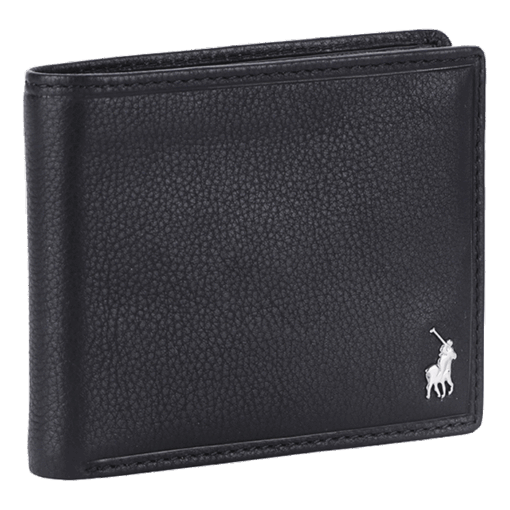 Polo Billfold With Coin Section | Black | STD