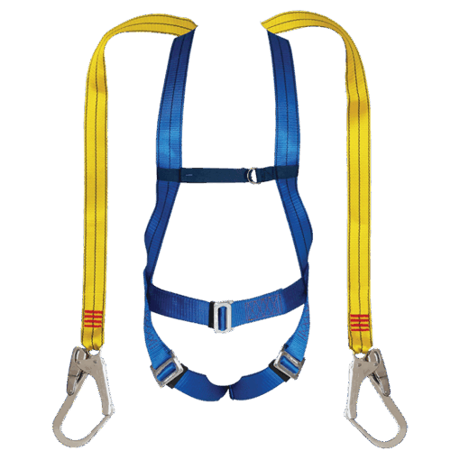 Double Lanyard & Scaffold Hook | Safety Yellow | STD