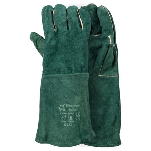 Econo Green Lined Welding - Elbow Glove | Green | STD