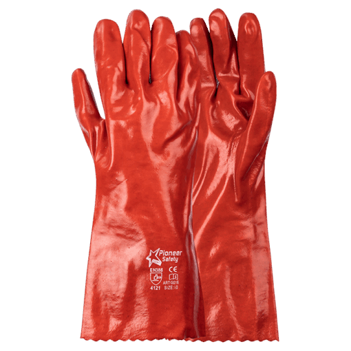 Pioneer PVC Medium Weight Glove - 35cm | Red | STD