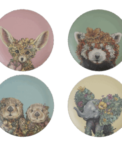Marini Ferlazzo Wild Planet Bamboo Plate Set of 4 | Mix | 20cm