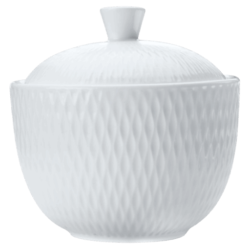 White Basics Diamonds Sugar Bowl | White | STD