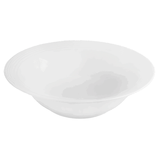 Arctic White Round Salad Bowl | White | 23cm