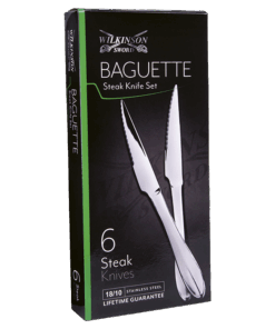 Baguette 6 Piece Steak Knife Set | Silver | STD