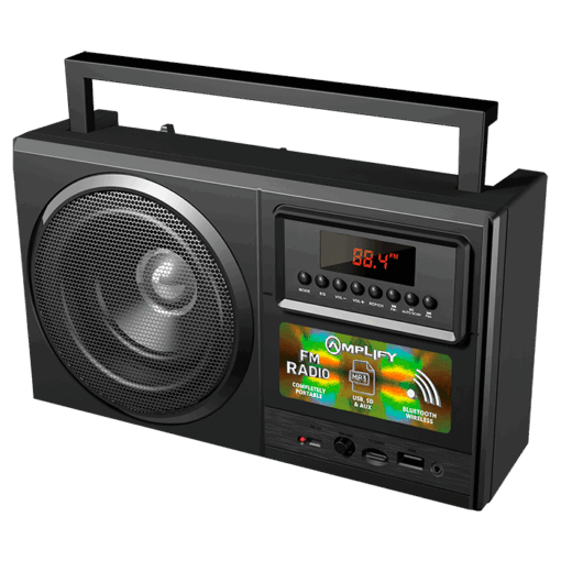 Amplify Tuner Series Bluetooth Radio Speaker | Black | STD