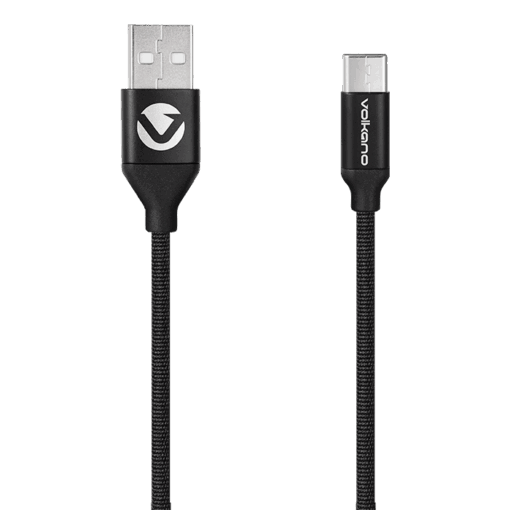 Volkano Weave Series Type-C Cable 3m | Black | STD