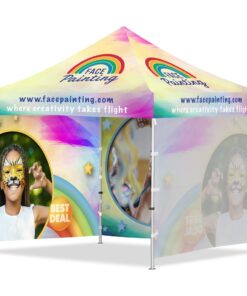 Coated Steel Sublimated Gazebo 3m x 3m - 3 Full-Wall Skins