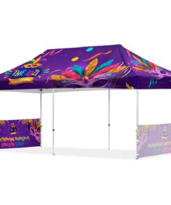 Coated Steel Sublimated Gazebo 6m x 3m - 2 Short Half-Wall Skins