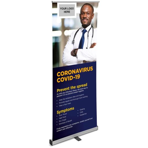 Mercury Africa COVID-19 Pull-Up Banner
