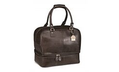 Gary Player Leather Double Decker Bag - Brown Only